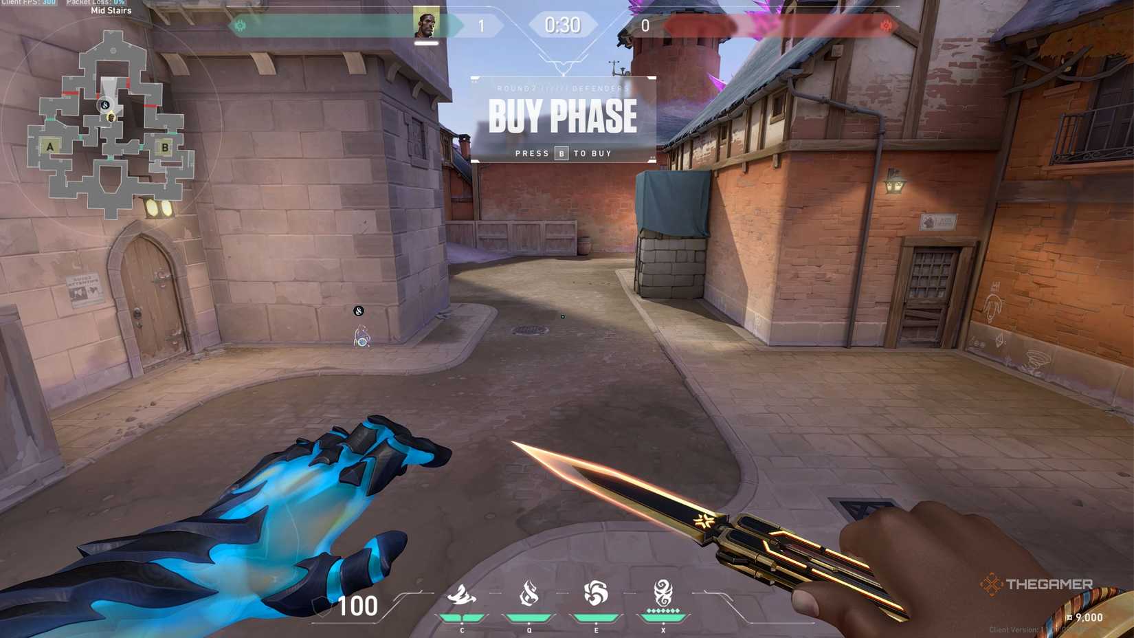 Valorant Veto chokehold in a corner.