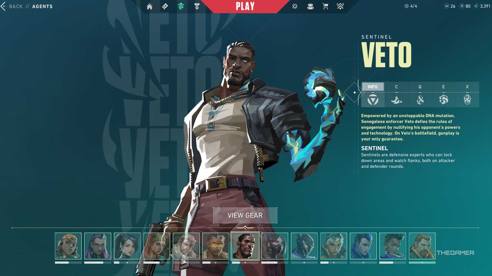 Valorant Veto description in lobby.