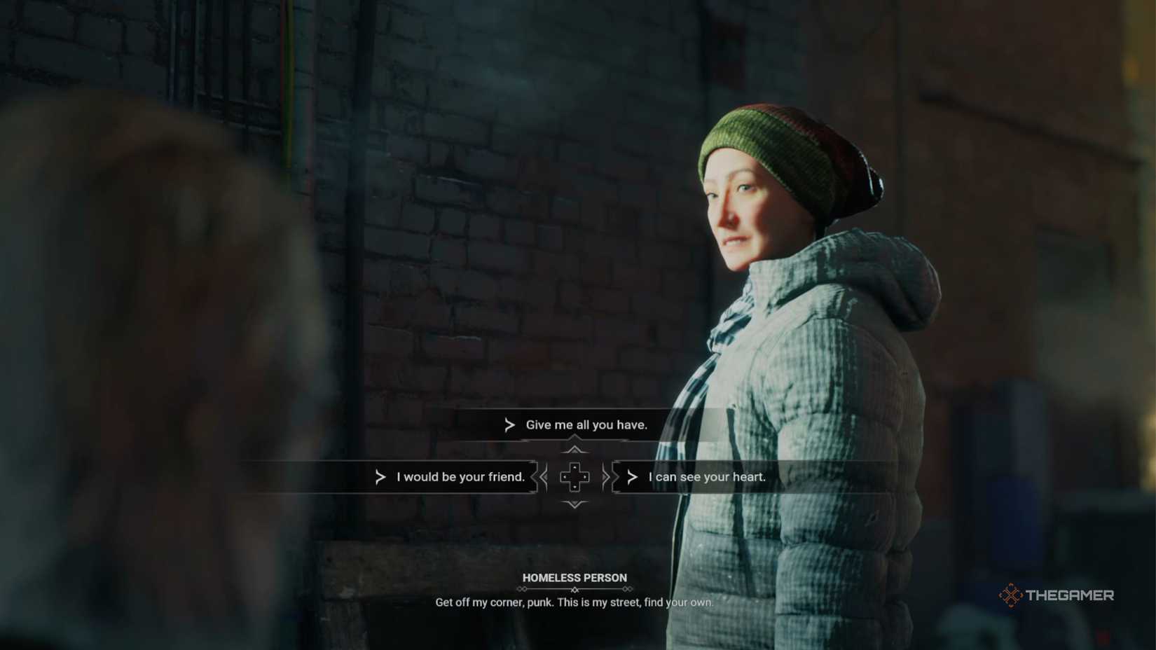 Vampire The Masquerade Bloodlines 2 scaring a human for blood resonance.