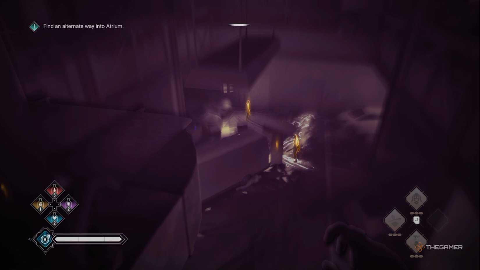 Vampire The Masquerade Bloodlines 2 scouting enemies.