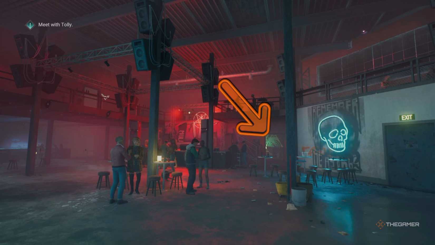 Vampire The Masquerade Bloodlines 2 Tolly location in the bar.