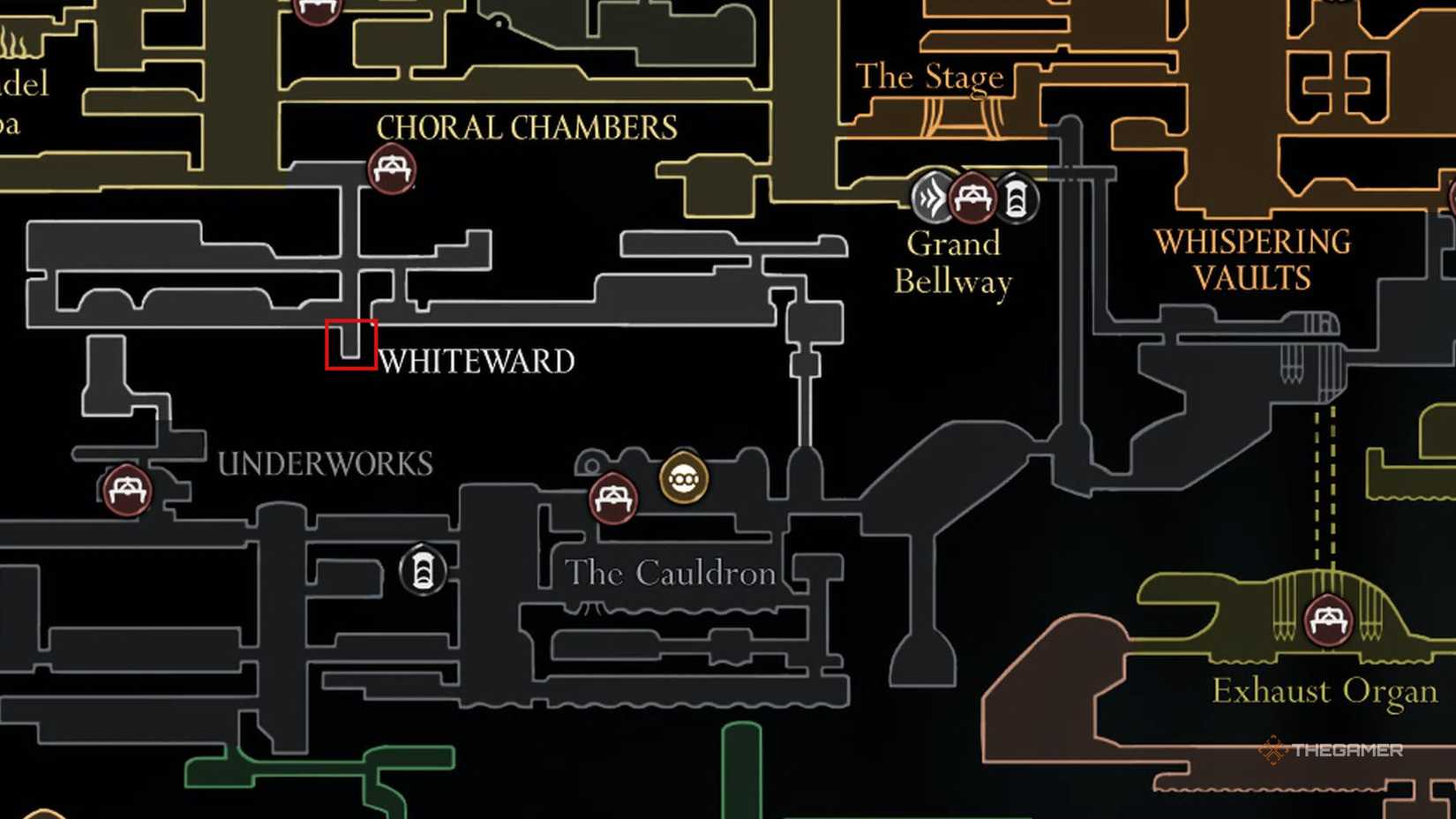 Whiteward Spool Fragment location in Hollow Knight: Silksong.
