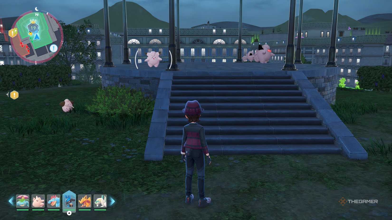 Wild Cleffa, Clefairy, and Alpha Clefairy in Pokemon Legends: Z-A, location in Wild Zone 19.