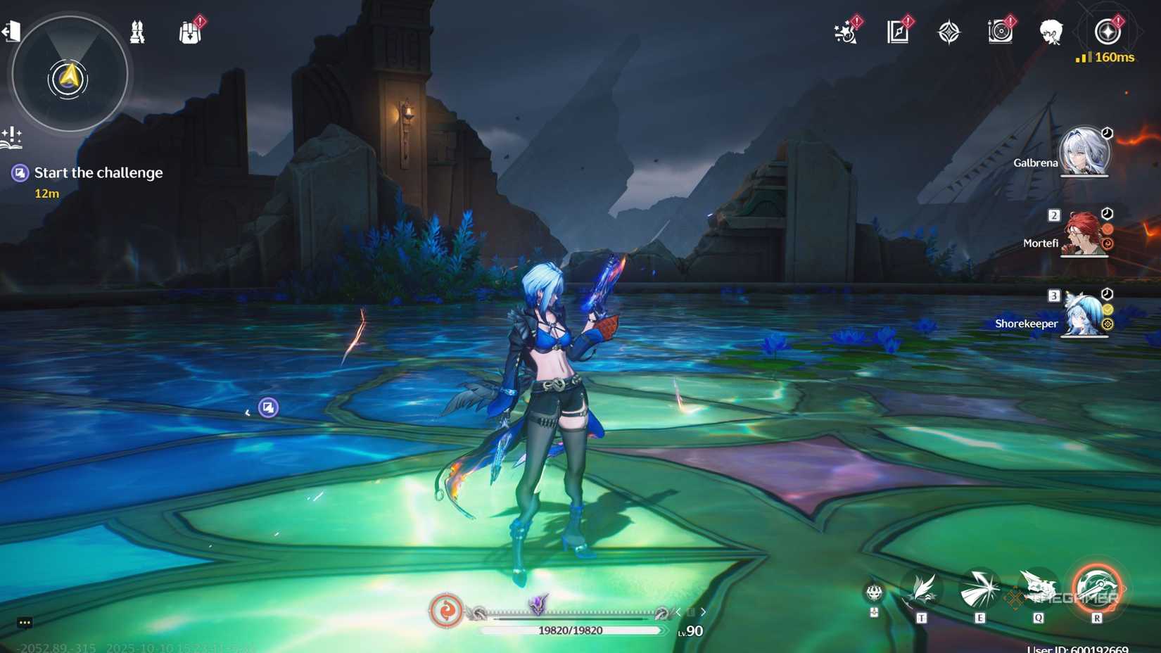 Wuthering Waves Galbrena using her basic attack.