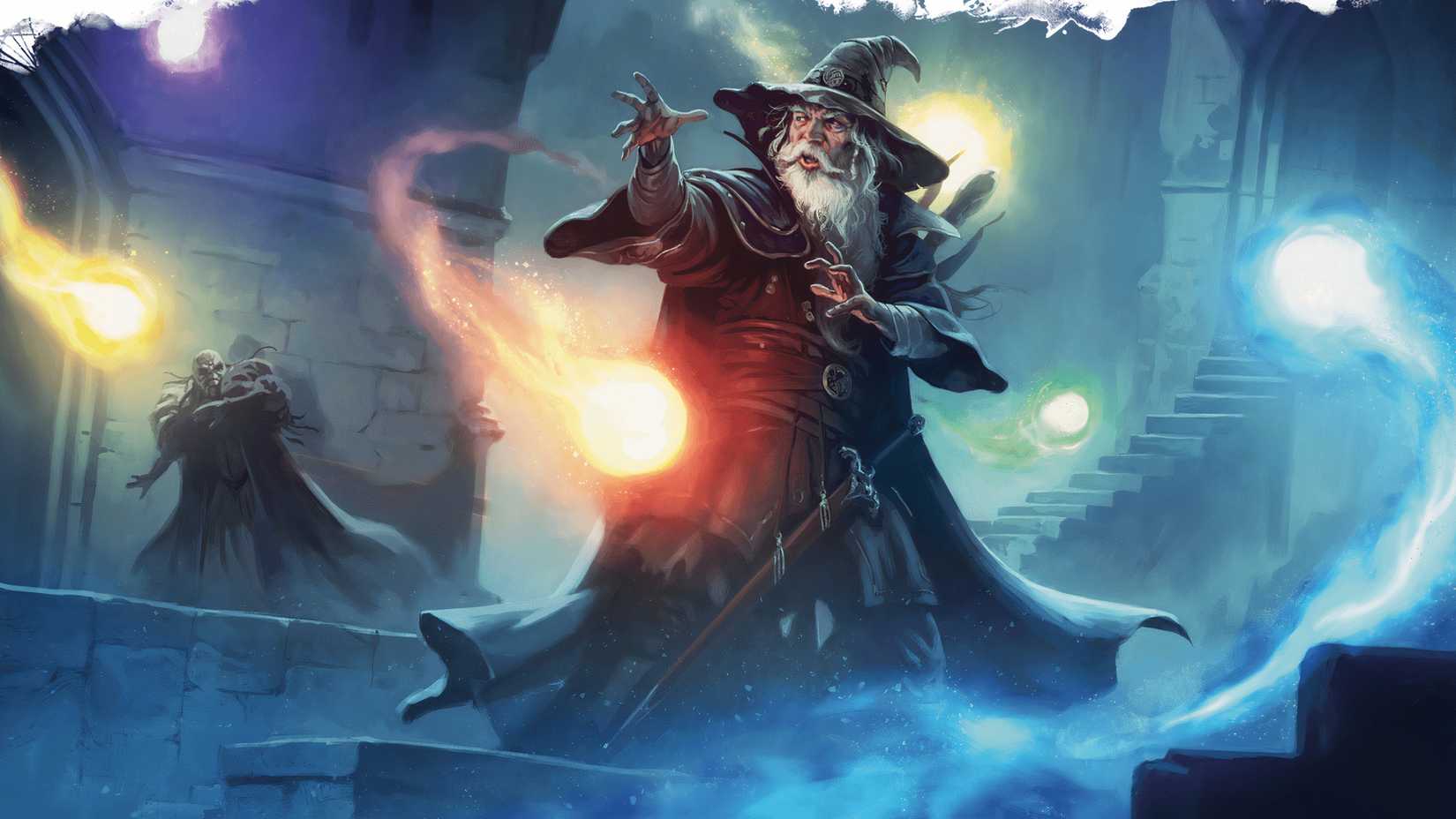 A spellcaster casting Elminster’s Effulgent Spheres in DND.