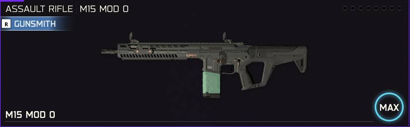 M15 MOD 0 weapon icon in the loadout menu of Black Ops 7.