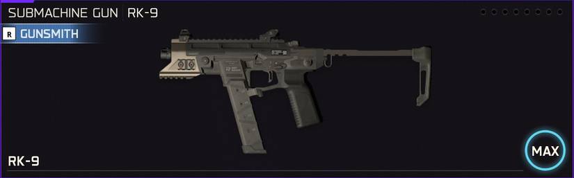 RK-9 weapon icon in the loadout menu of Black Ops 7.