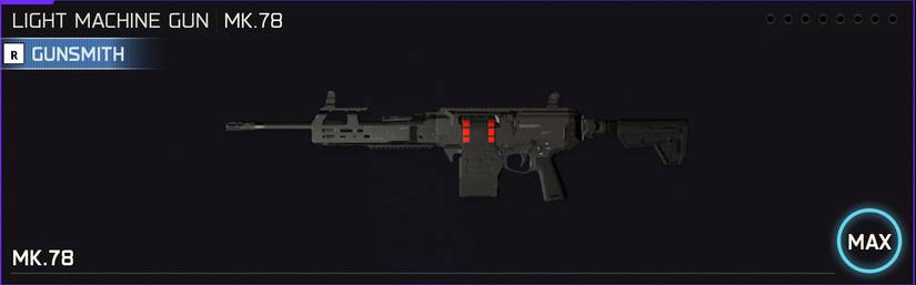 Mk 78 weapon icon in the loadout menu of Black Ops 7.