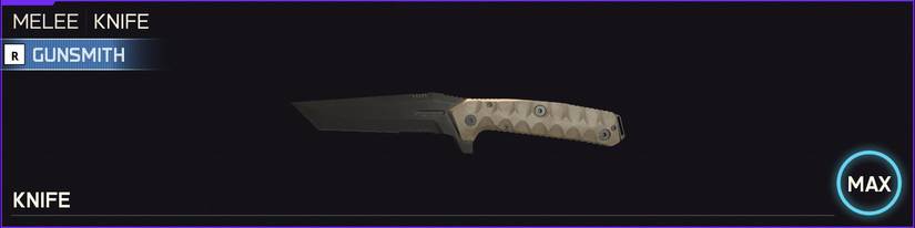 Knife weapon icon in the loadout menu of Black Ops 7.