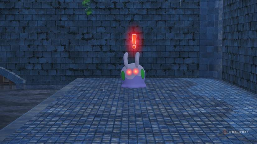 An Alpha Goomy alerted in Pokemon Legends: Z-A.