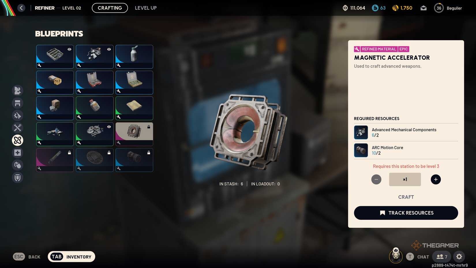 A player hunting for Magnetic Accelerators in Arc Raiders.