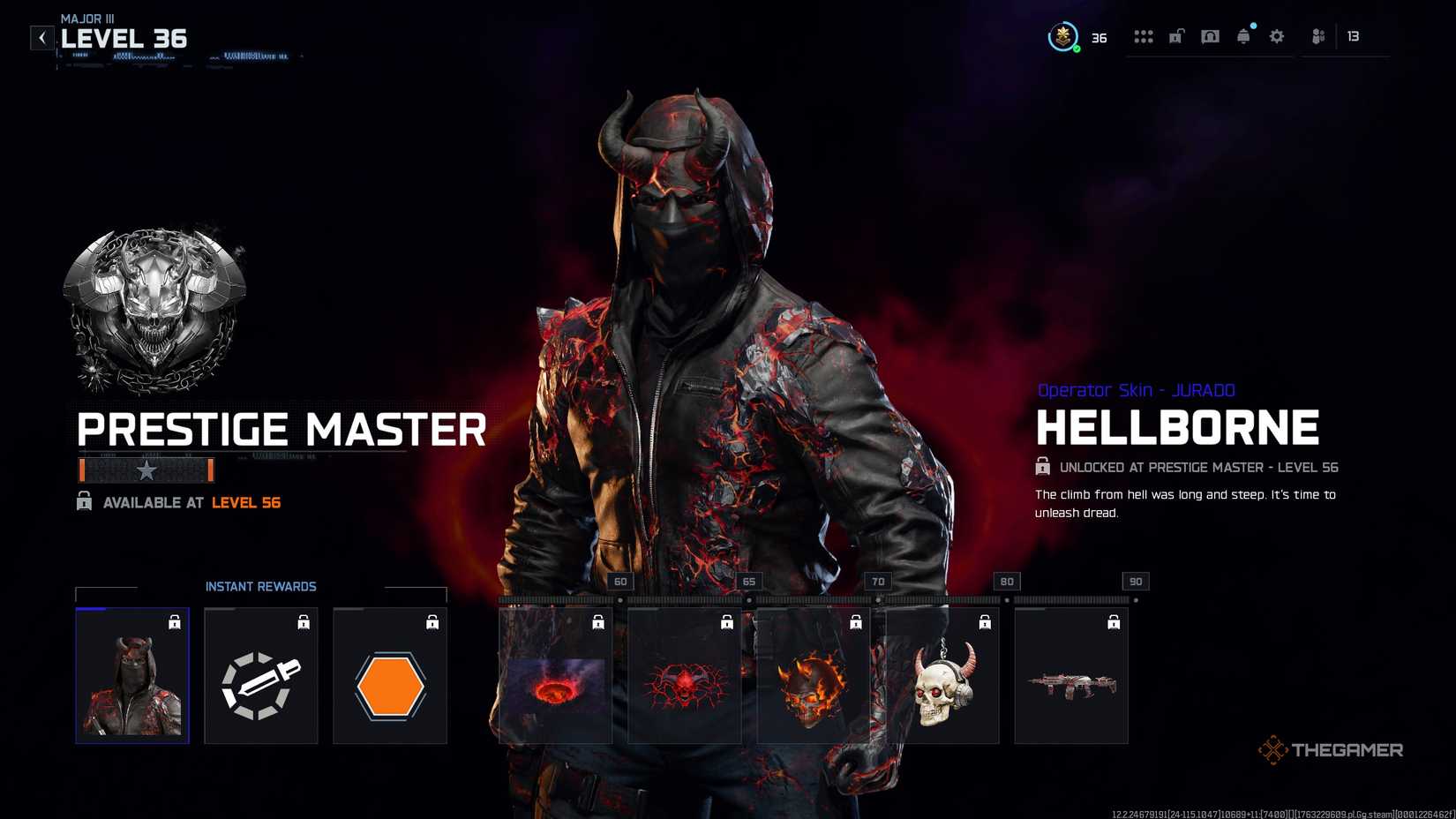 A player looking at Prestige rewards in Call of Duty: Black Ops 7.