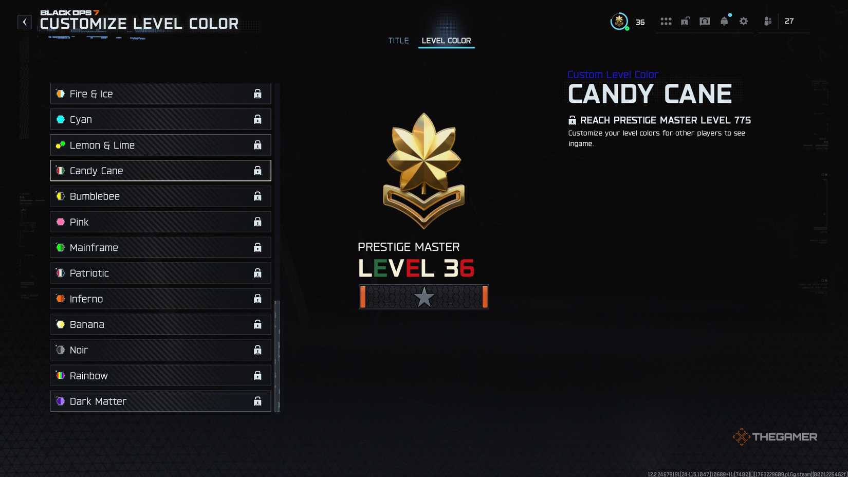 A player looking at Prestige rewards in Call of Duty: Black Ops 7.
