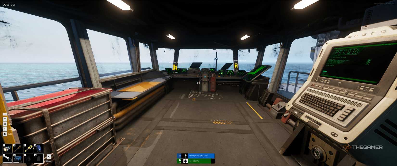 The ship's cabin in The Last Caretaker.