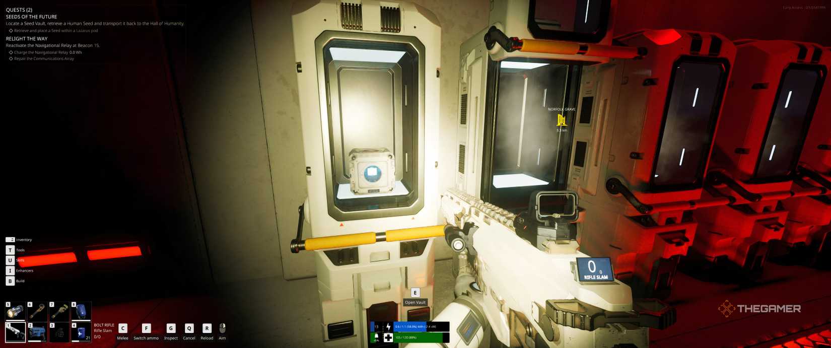 The seed vault in The Last Caretaker.