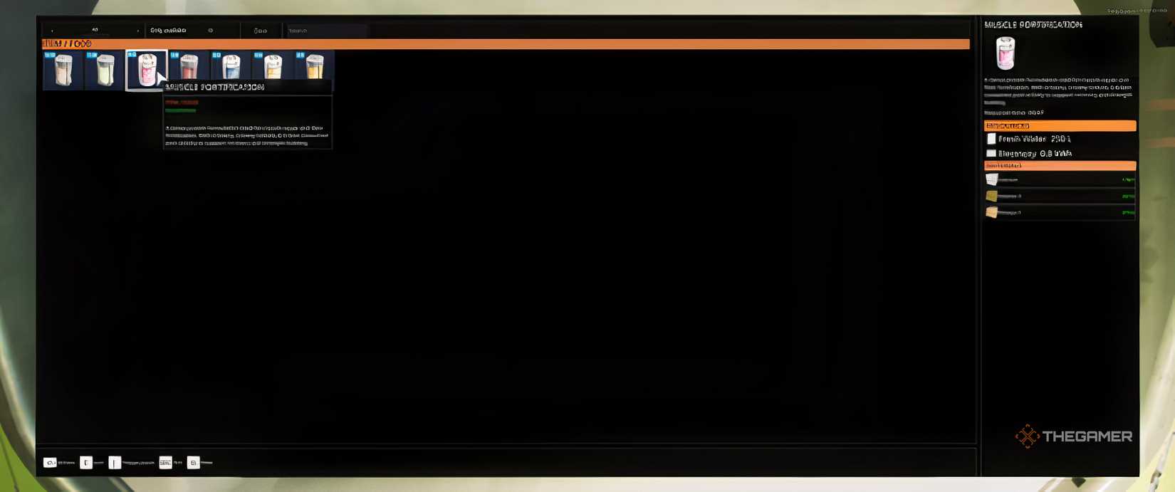 Food processor crafting screen in The Last Caretaker.