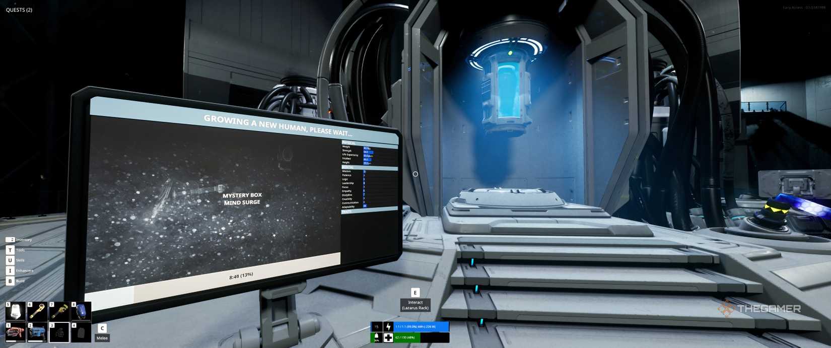 Final human growth stage in The Last Caretaker.