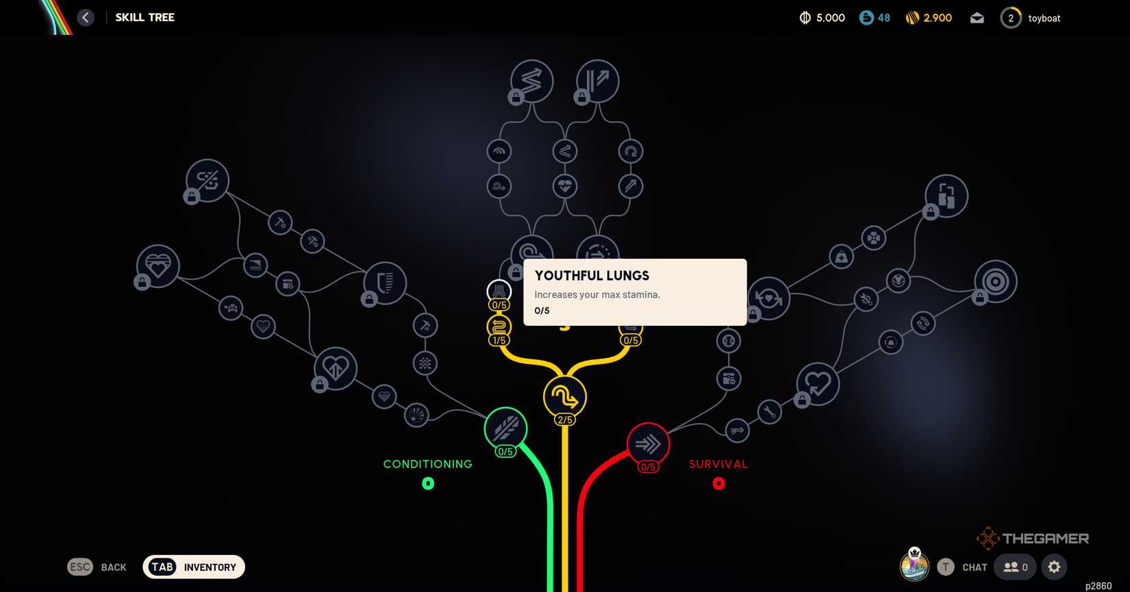 Skill tree map with a skill highlighted in Arc Raiders.