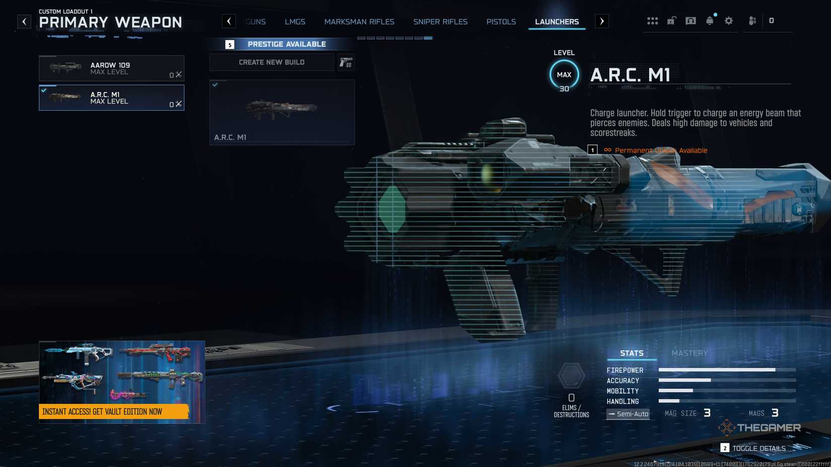 Black Ops 7 loadout menu showing the launcher tab.