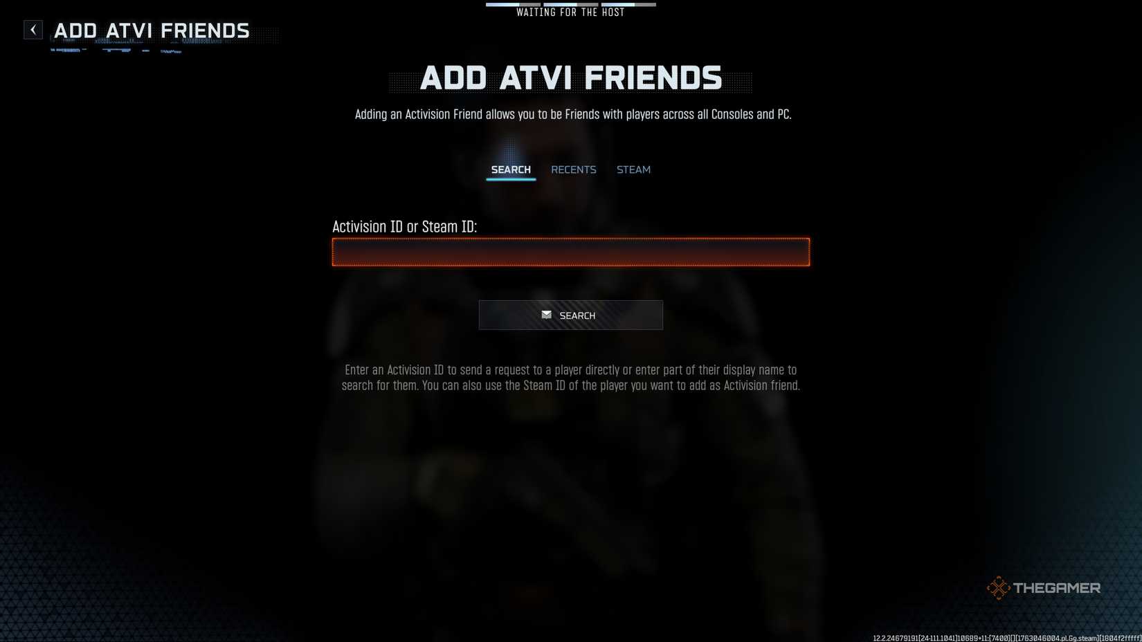 Call of Duty: Black Ops 7 menu to add Activision friends.