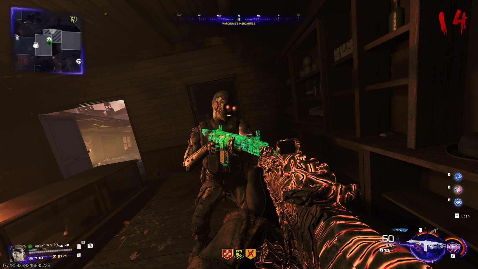 Black Ops 7 player looking at Klaus in a bar.