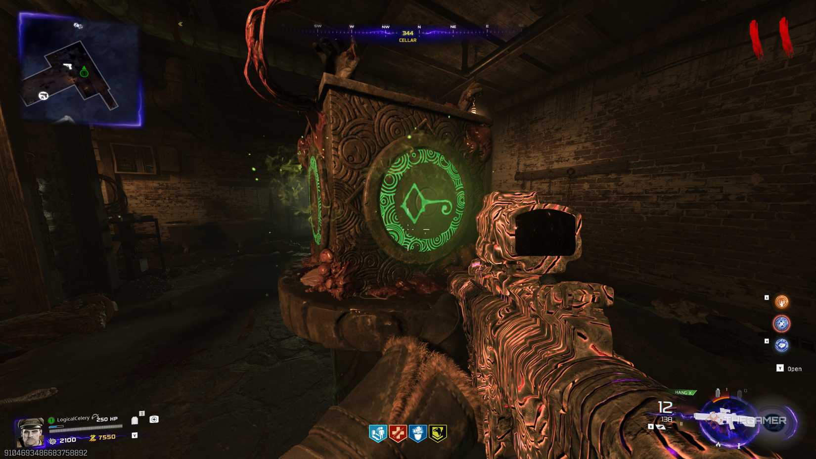 Black Ops 7 player inputting symbols onto an eldritch box.