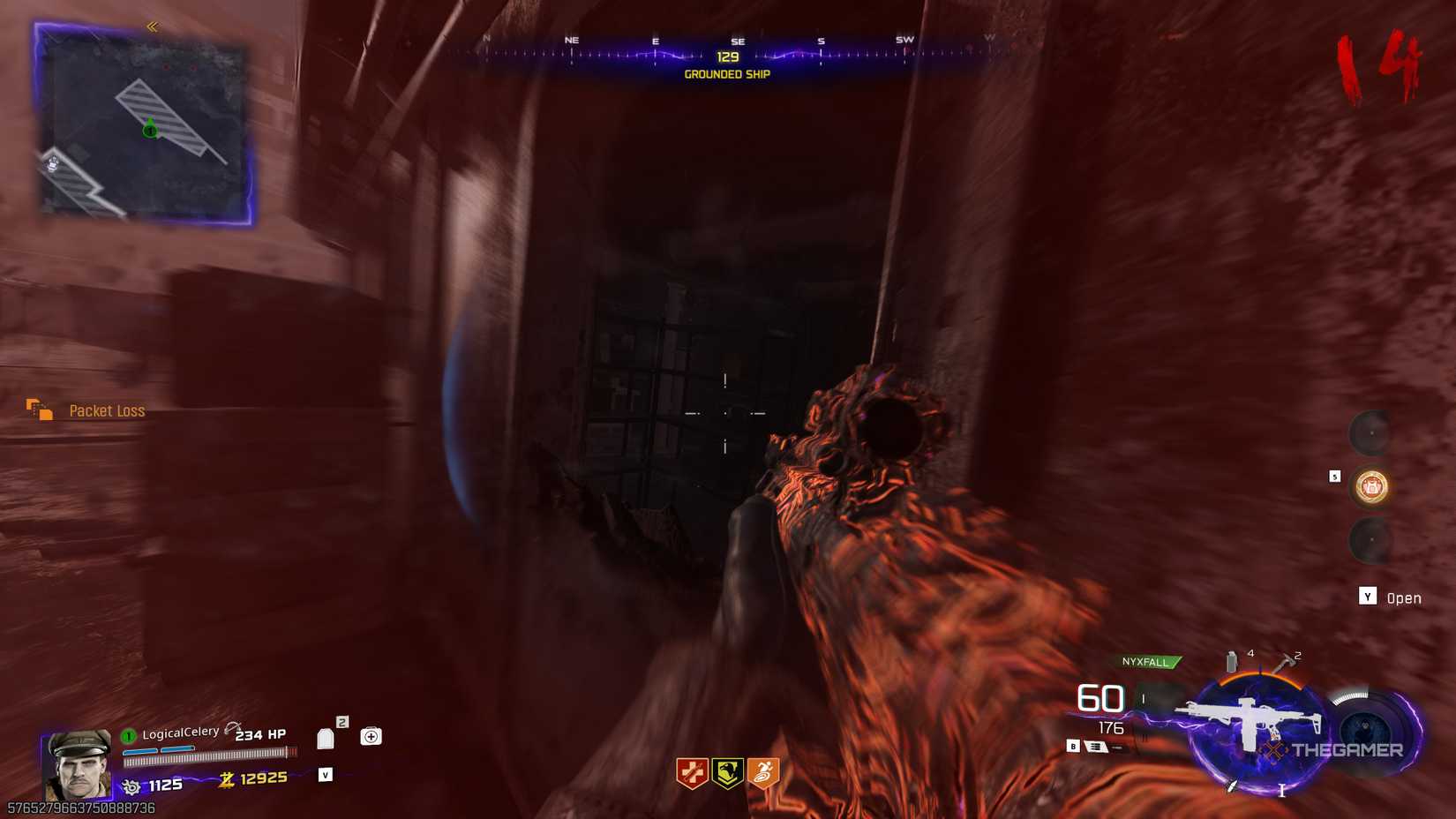 Black Ops 7 player looking through a window on the ship.