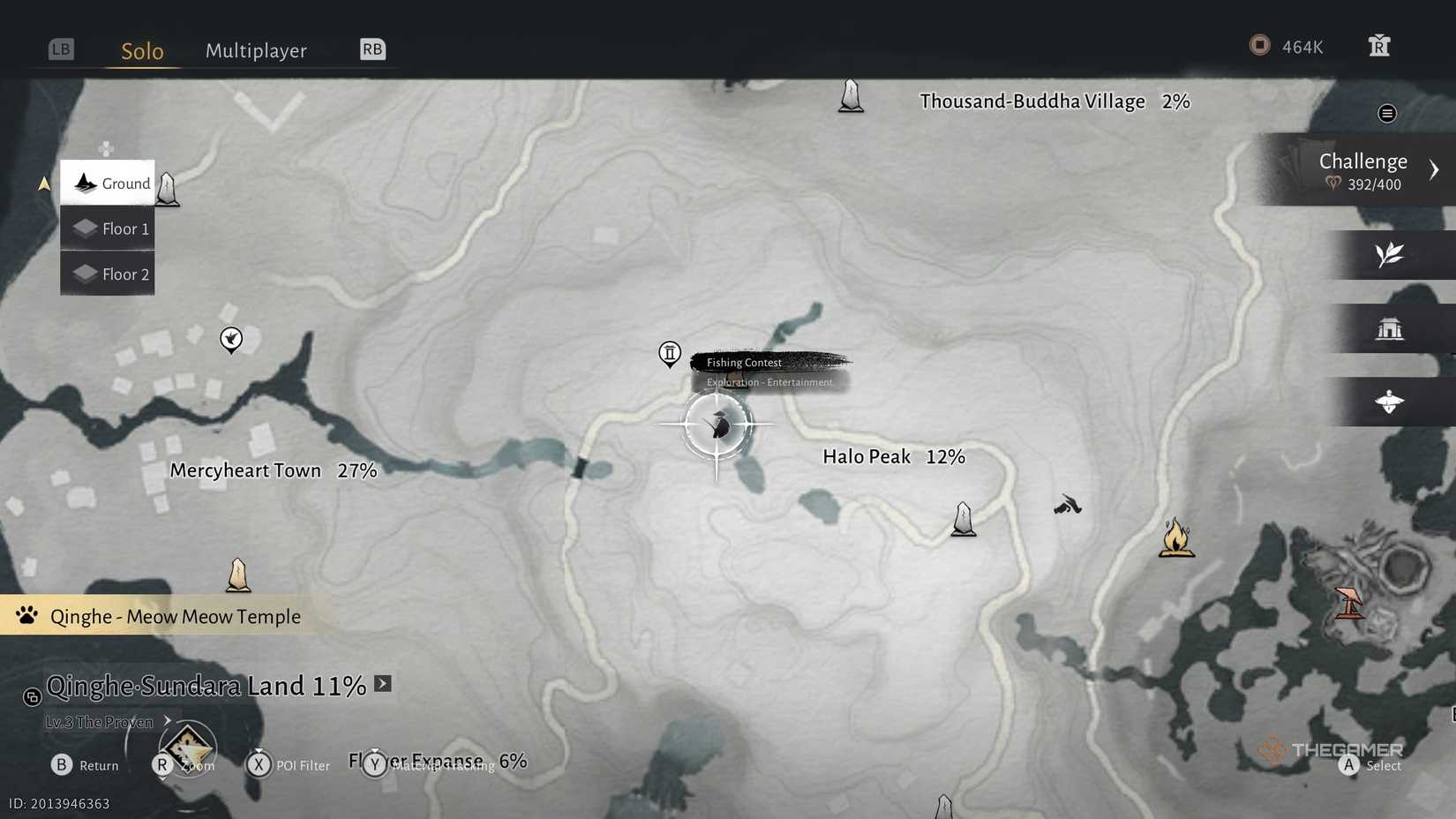 Where Winds Meet Qinghe fishing contest location #3.