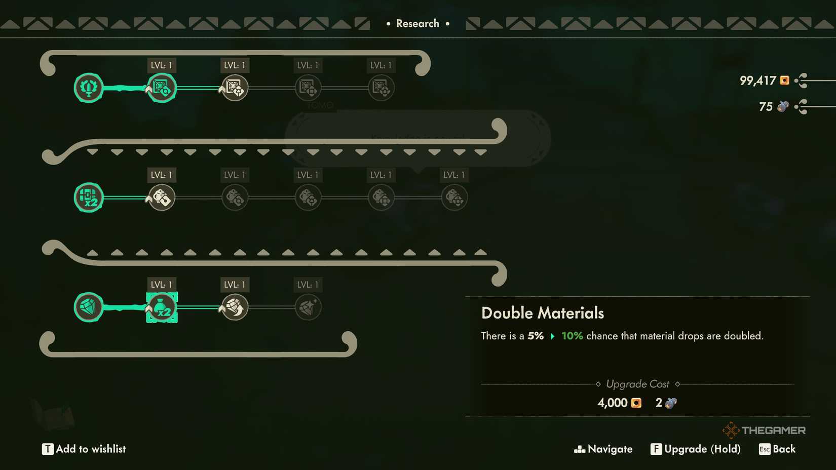 A player farming crafting materials in Moonlighter 2. 