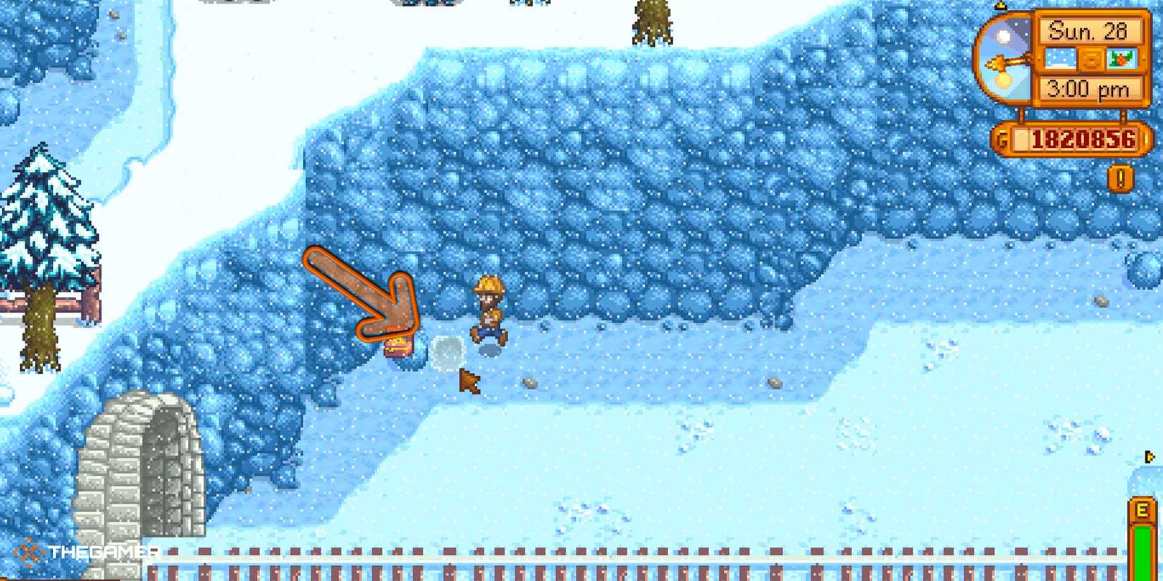 Stardew Valley - where to dig for Secret Note 16