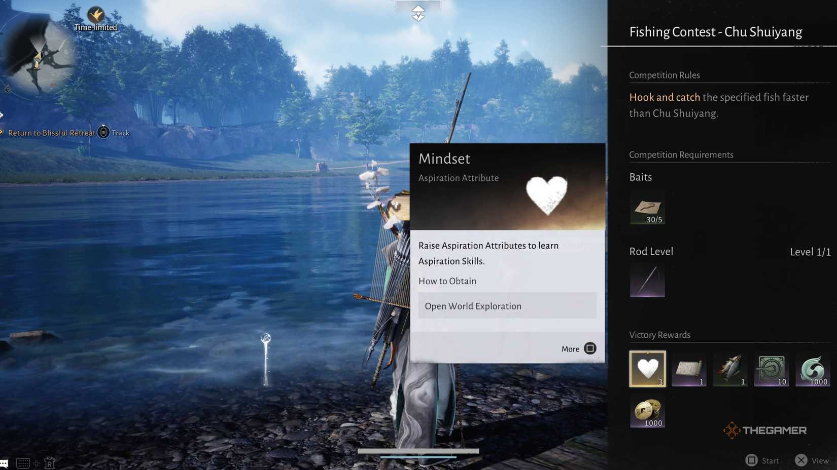 A fishing contest menu in where winds meet.