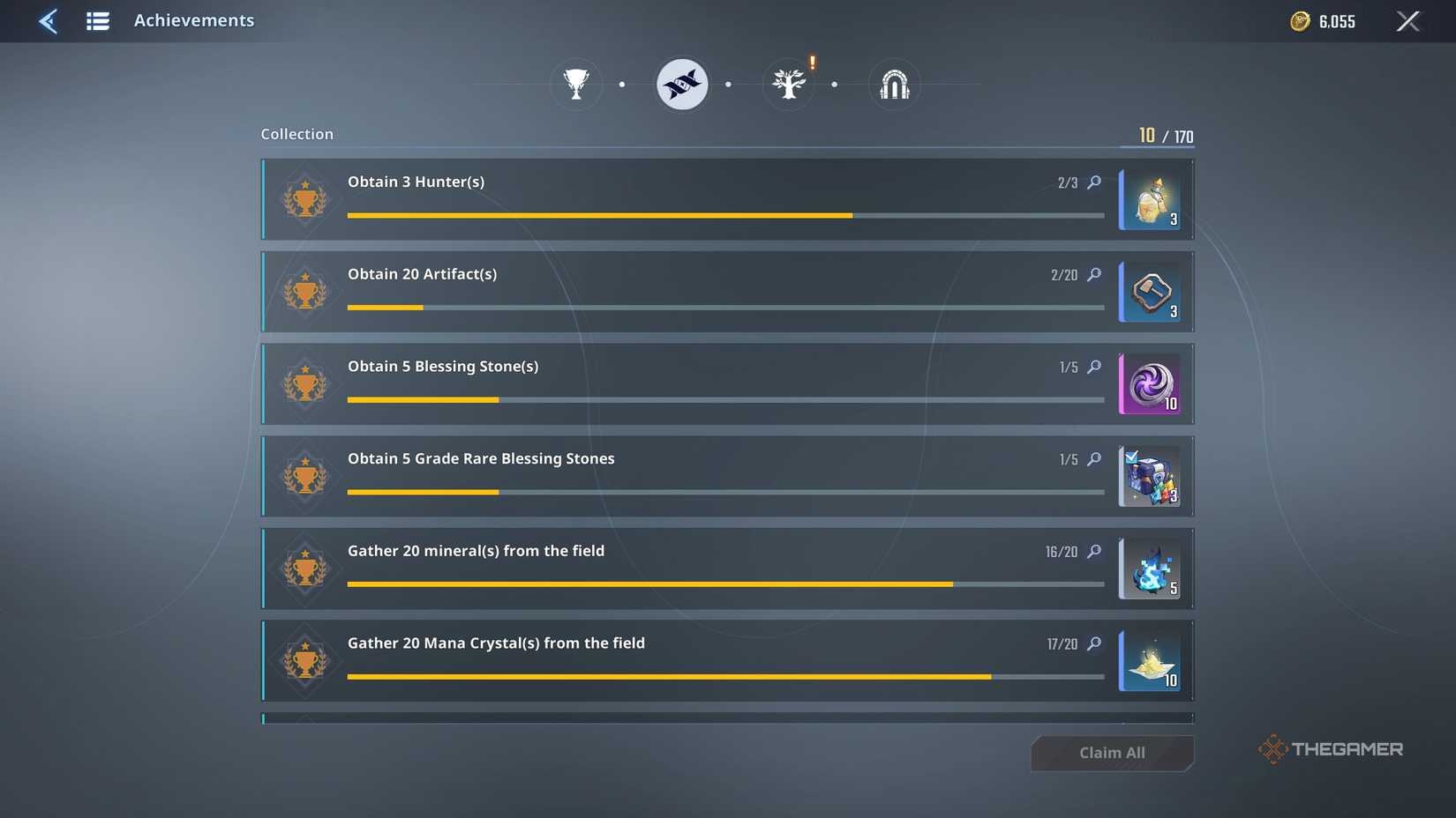 A list of in-game collection achievements for Solo Leveling Arise Overdrive