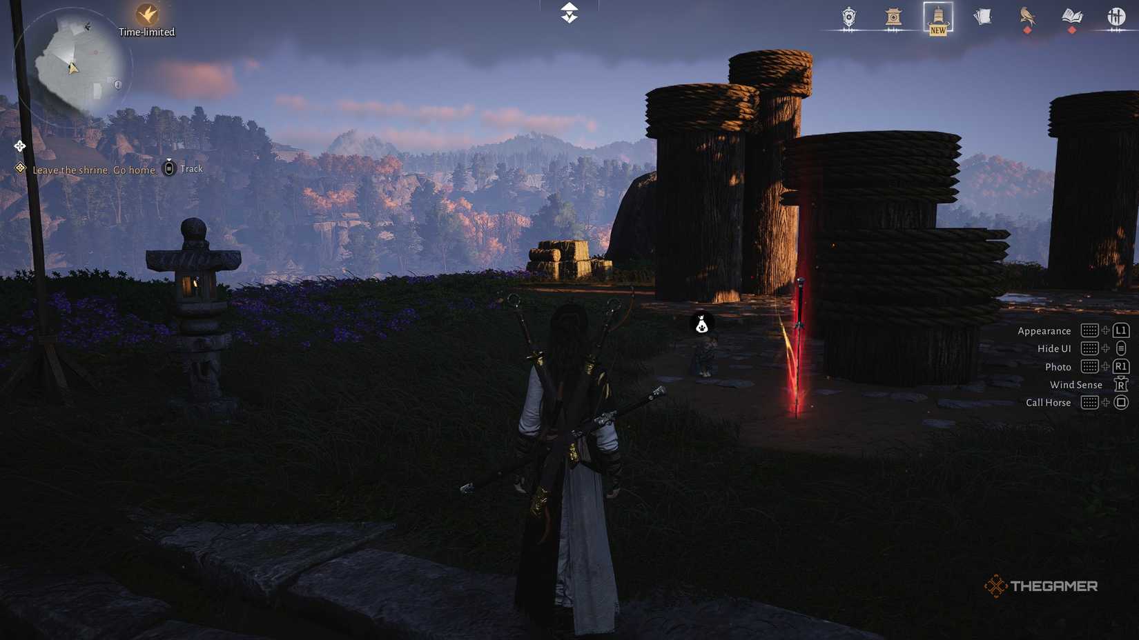 A meow meow cat and sword in Where Winds Meet.