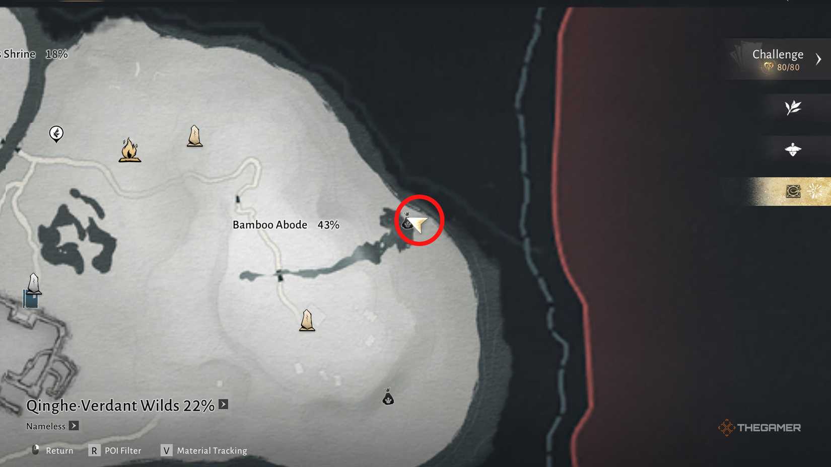 A meow meow location near in Where Winds Meet.