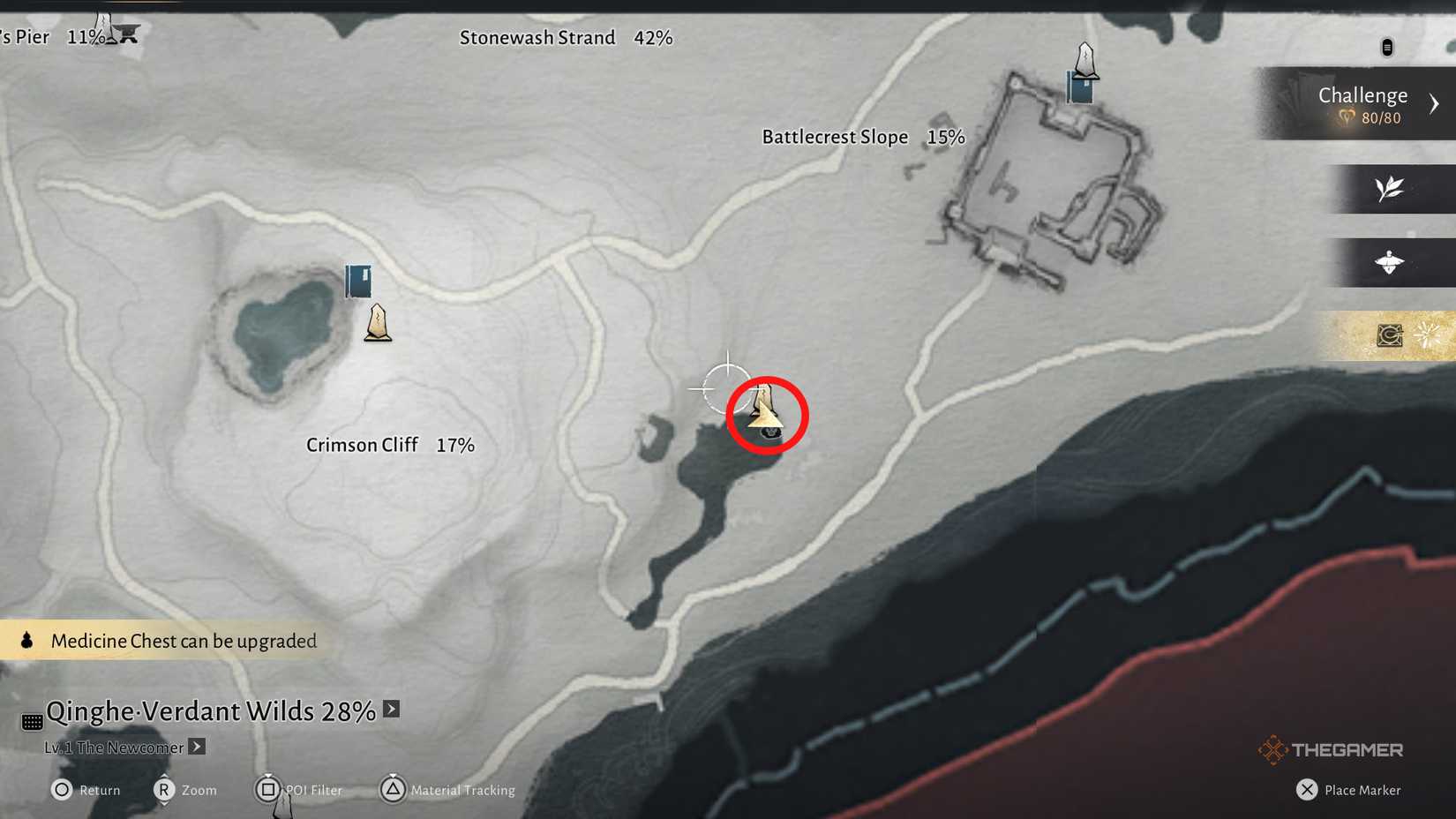 A meow meow location near starfall spring in Where Winds Meet.