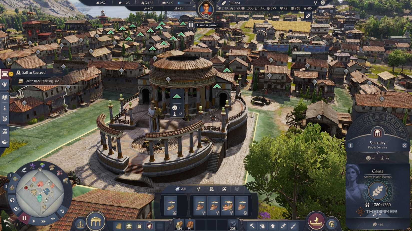 A Sanctuary for Ceres in Anno 117.