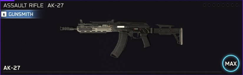 AK-27 weapon icon in the loadout menu of Black Ops 7.