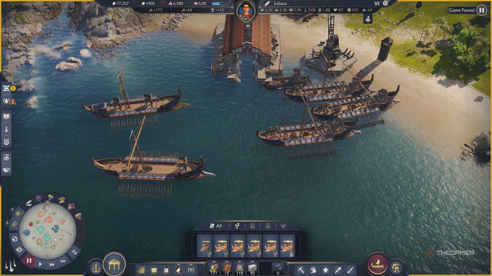 Anno 117 Naval Troops - Ships in the water.