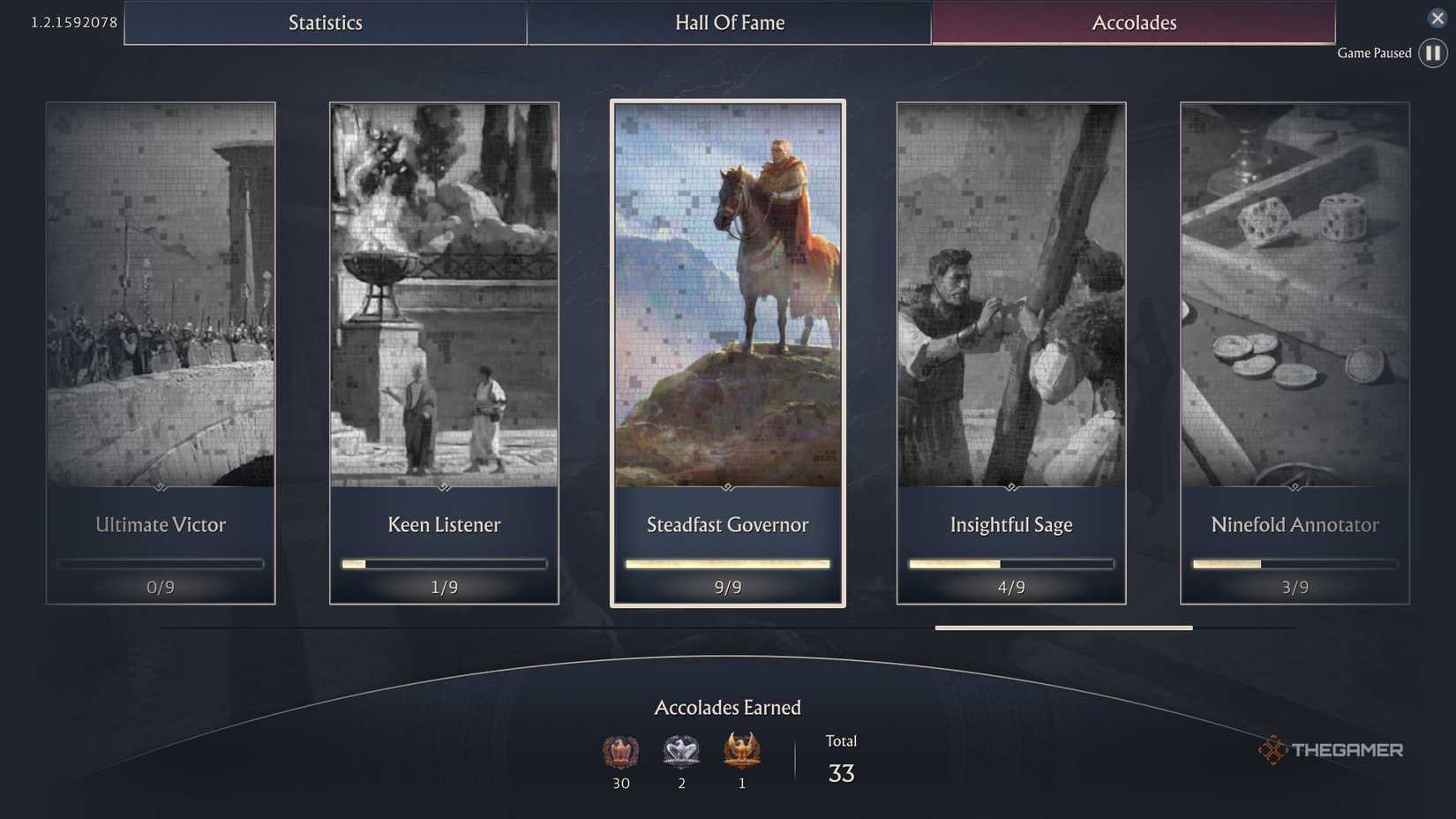 Anno 117 Pax Romana page of Accolades.