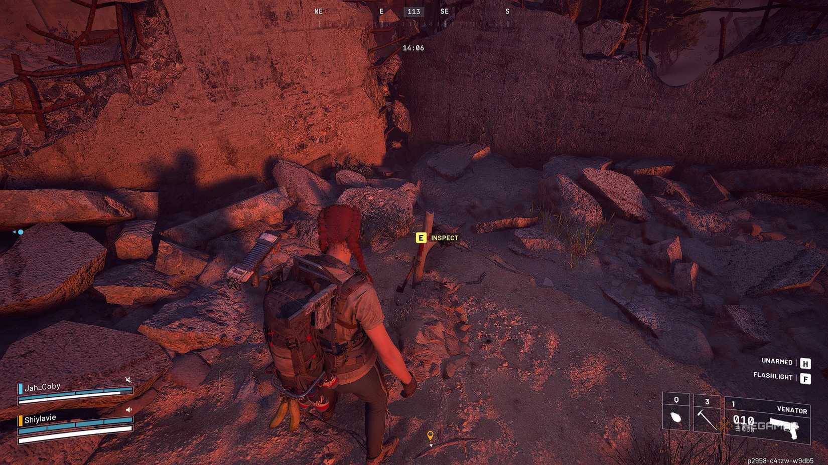 ARC Raiders in the buried city, staring at a grave.