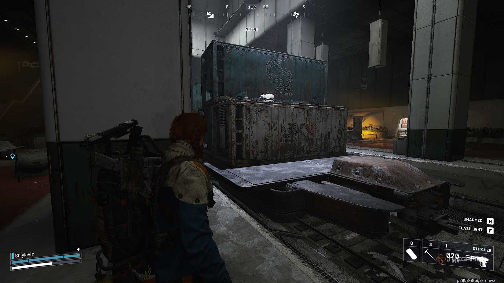 ARC Raiders JKV Shipping Container in the lobby basement.