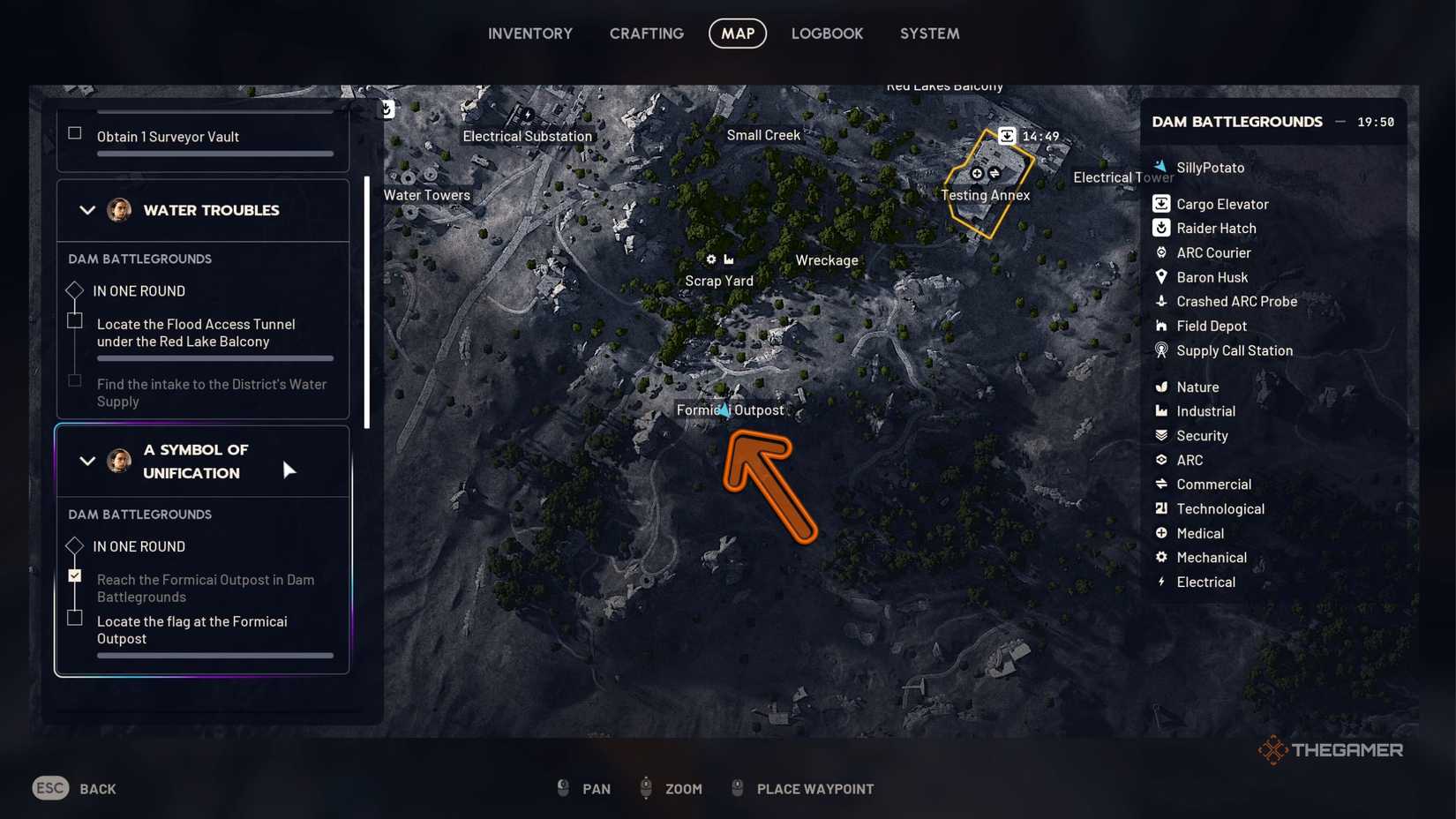 Arc Raiders location of Formicai outpost.