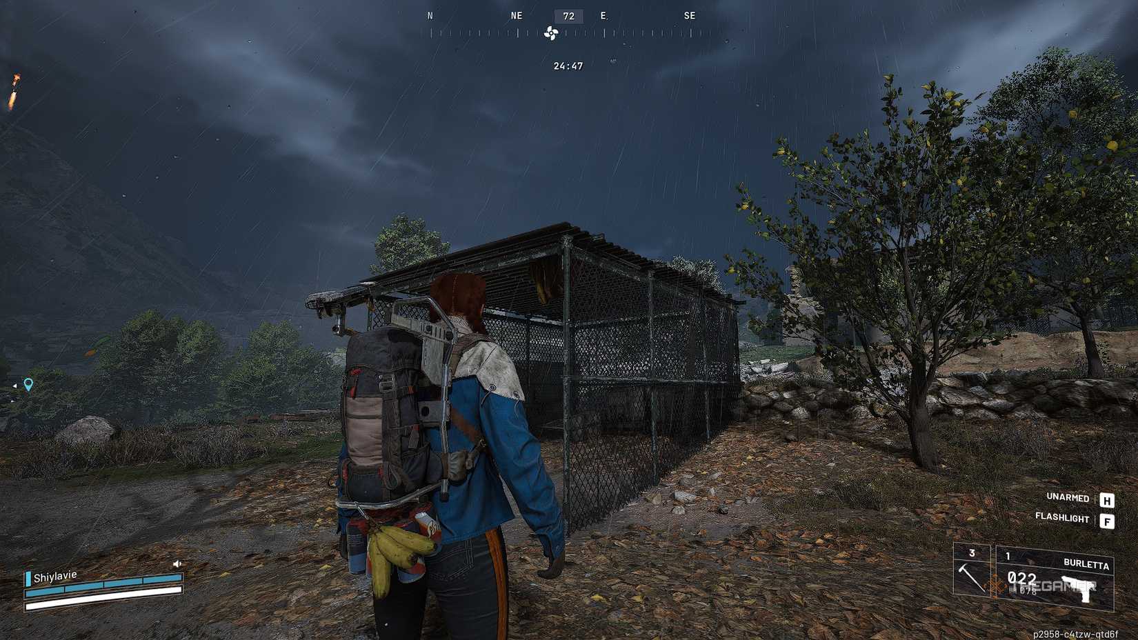 Arc Raiders staring at a beehive in the blue gate region.