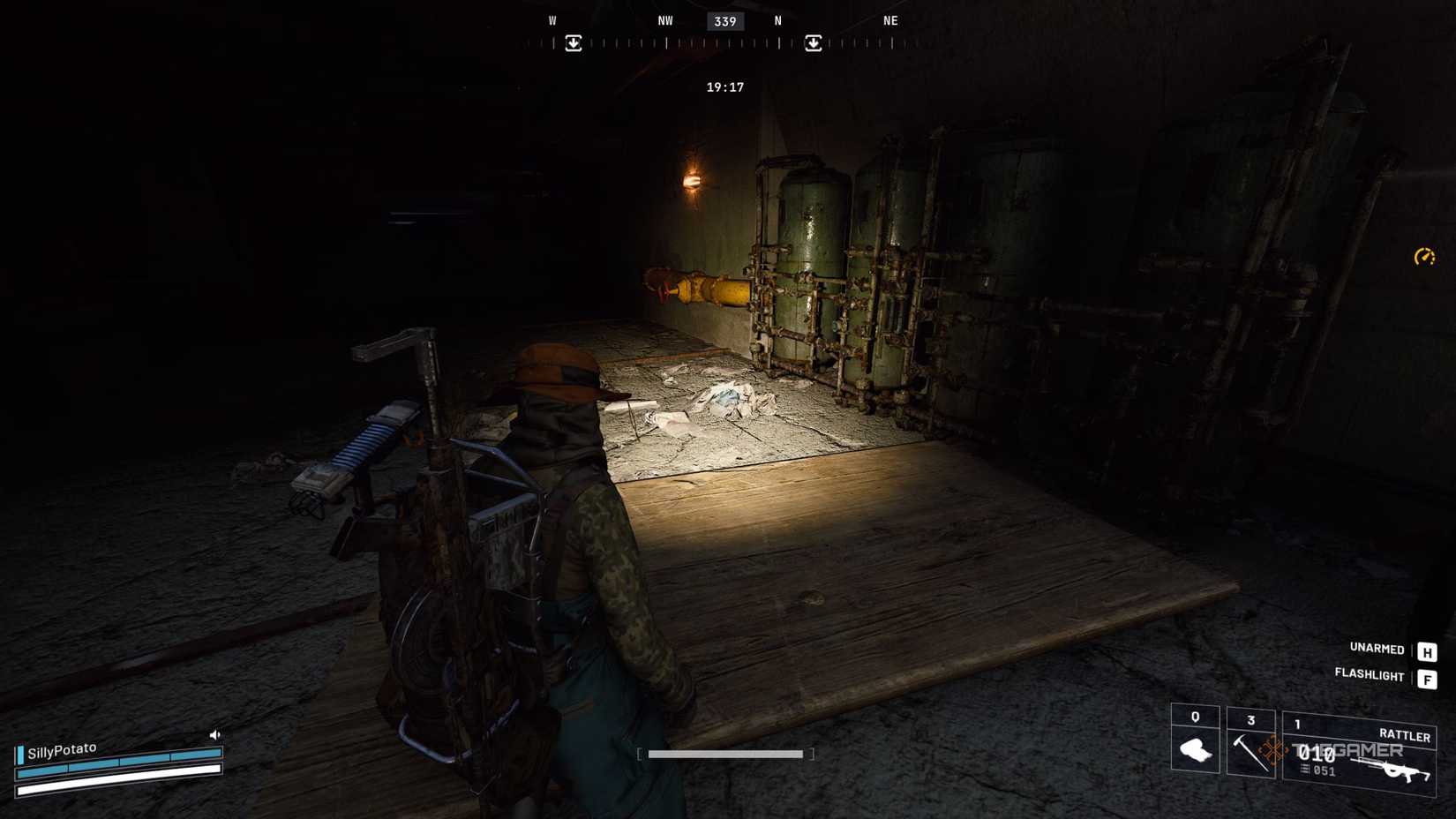 Arc Raiders valve in the tunnel under Spaceport.