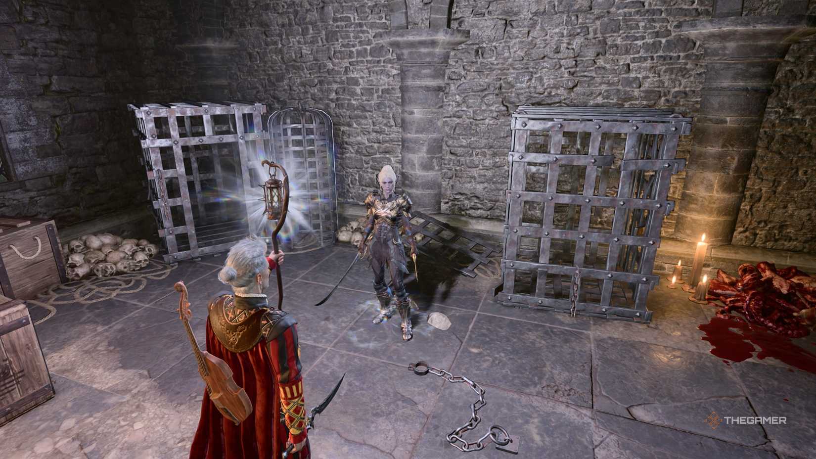 Baldur's Gate 3 image showing the player about to talk to Minthara.