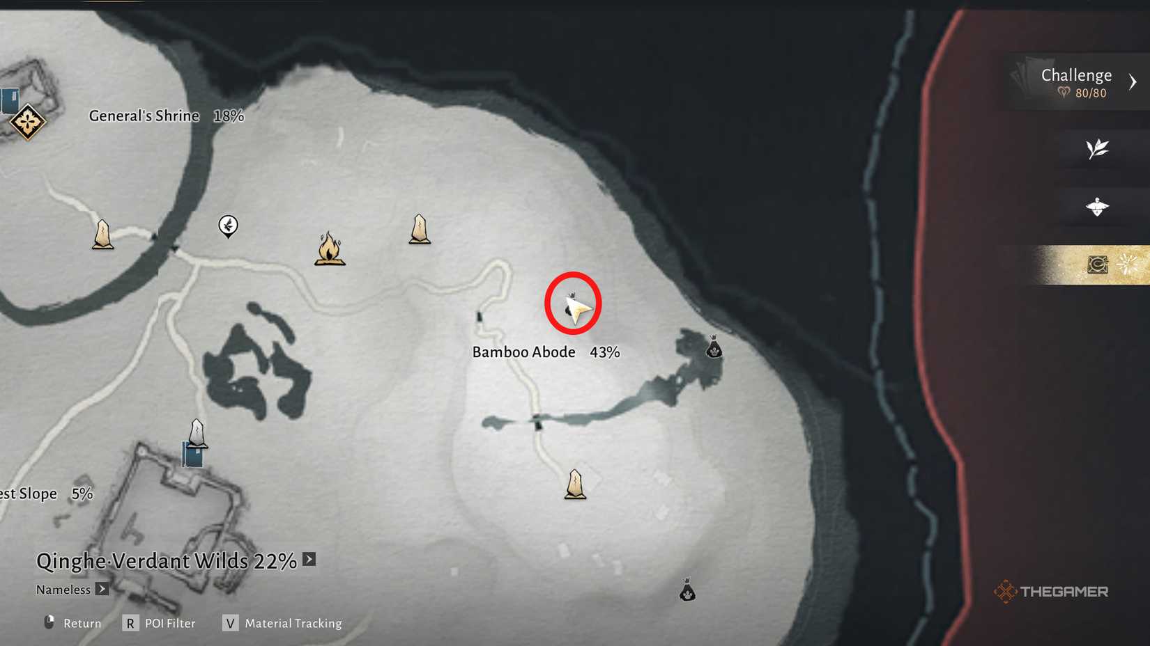 Bamboo task near bamboo abode in Where Winds Meet.