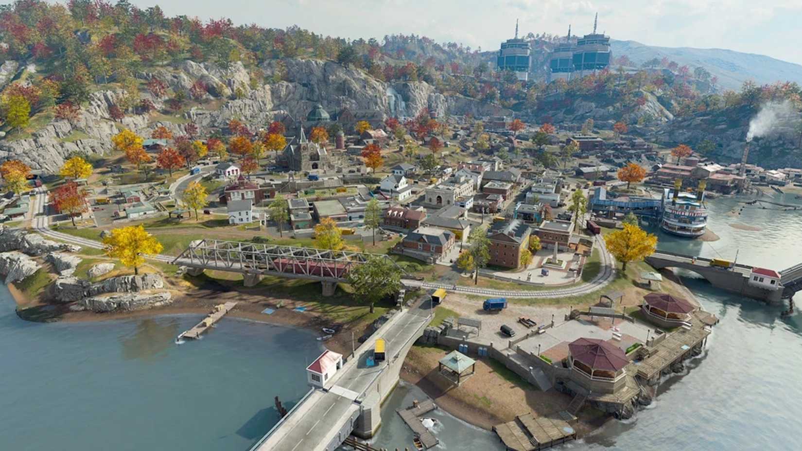 Black Ops 7 aerial view of Havens Hollow.