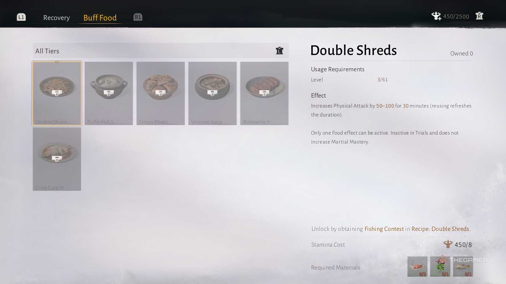 Buff Food recipes in Where Winds Meet.