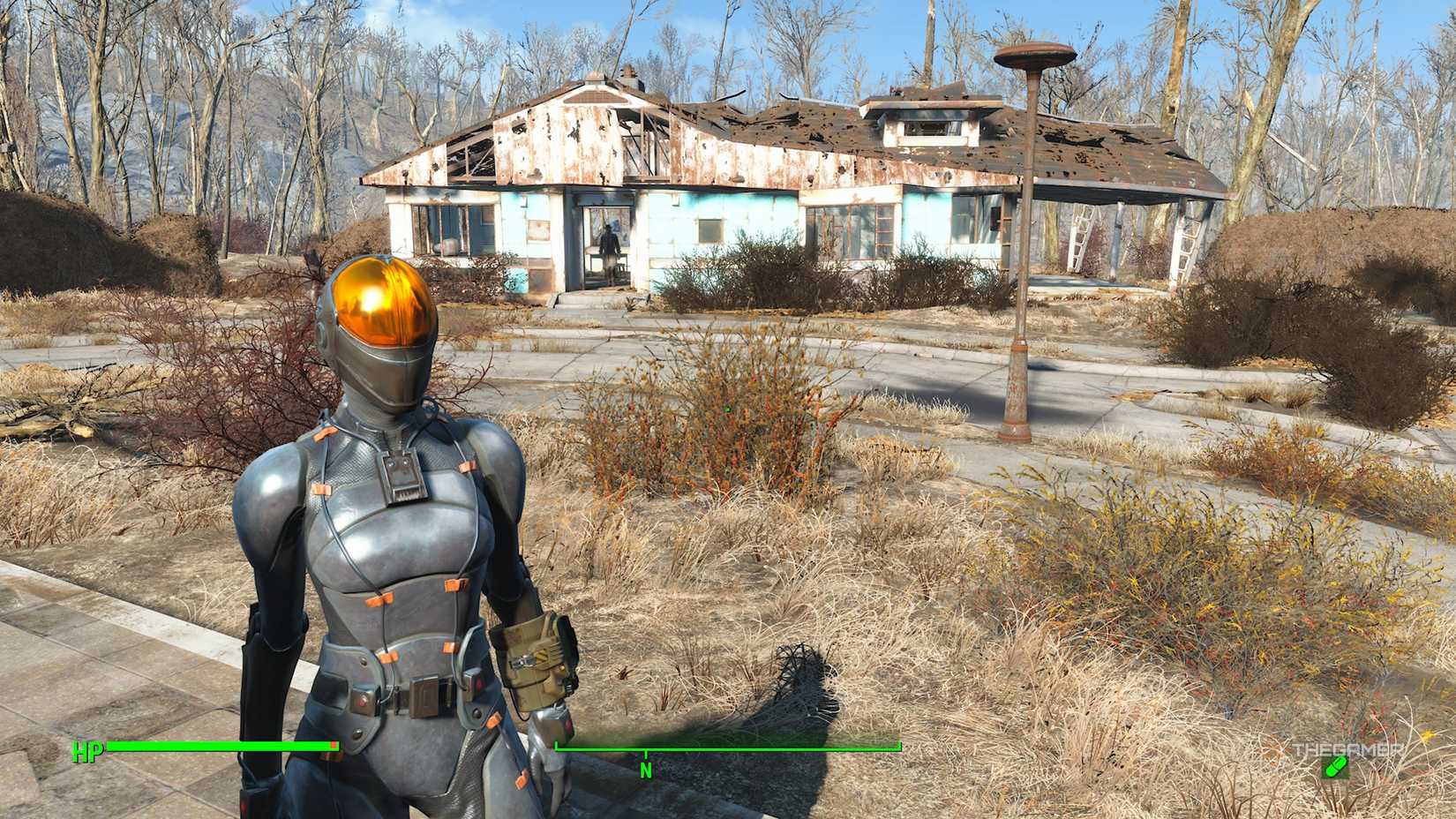 Chinese Stealth Armor in Fallout 4.