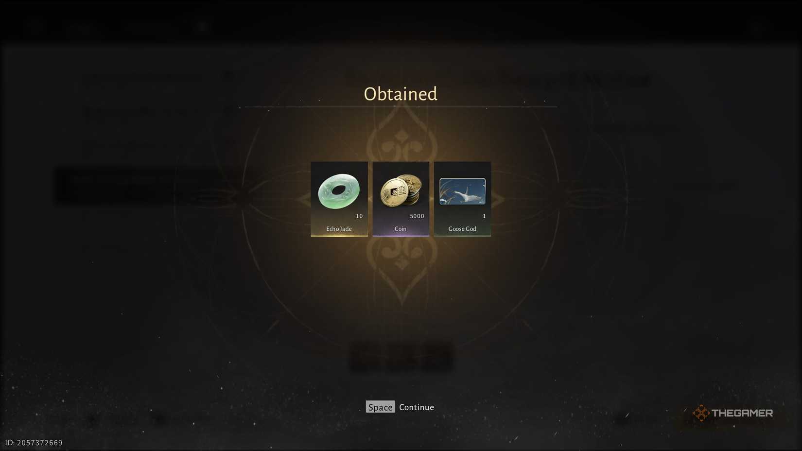 Code rewards in the letter screen in Where Winds Meet.